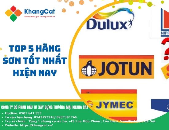 TOP 5 hãng sơn tốt nhất hiện nay được các nhà thầu lớn tin dùng